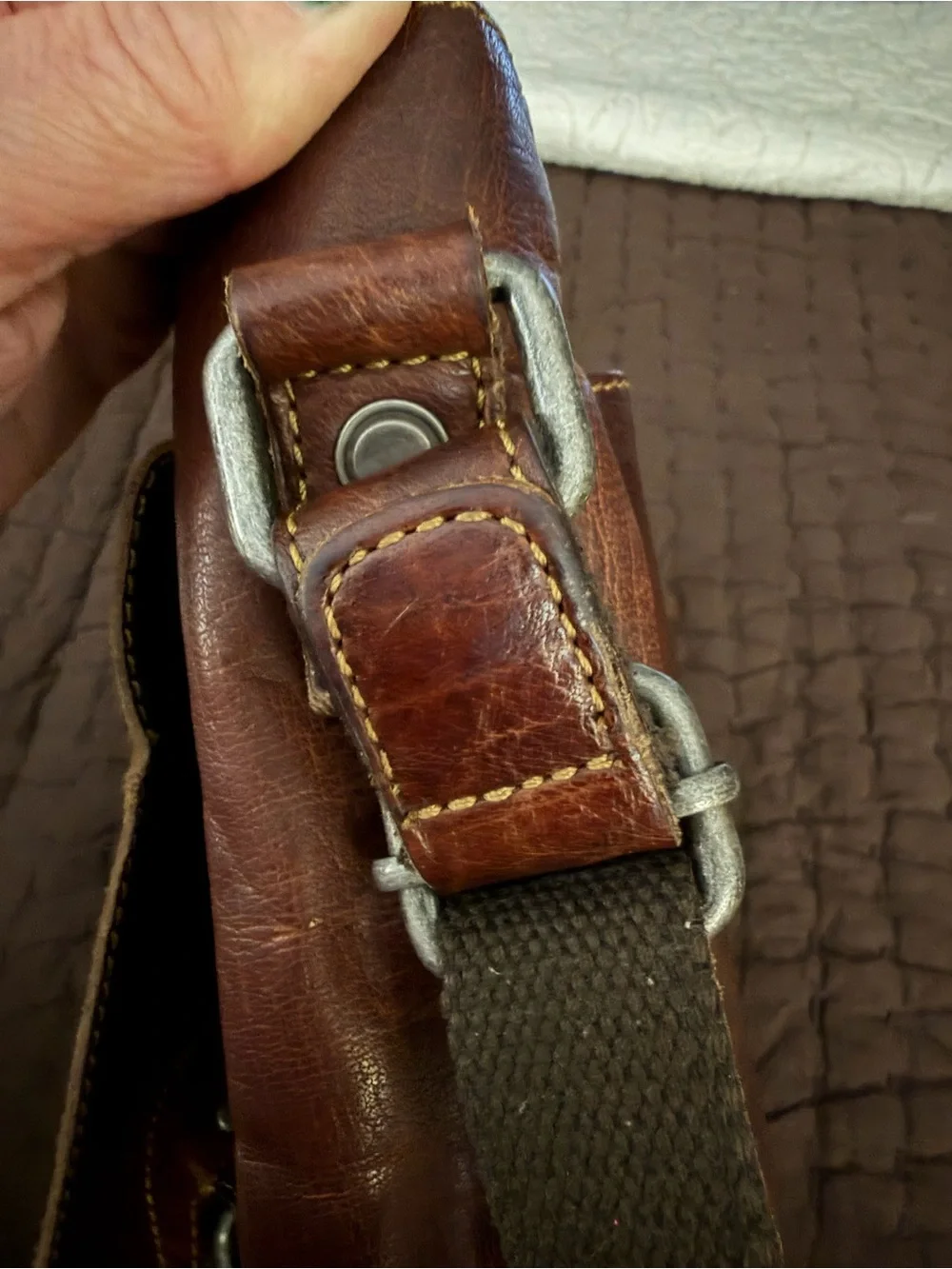 Jack George’s Brown Leather Crossbody Bag - Casual Everyday